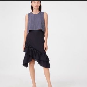 Club Monaco hi-low ruffle skirt
